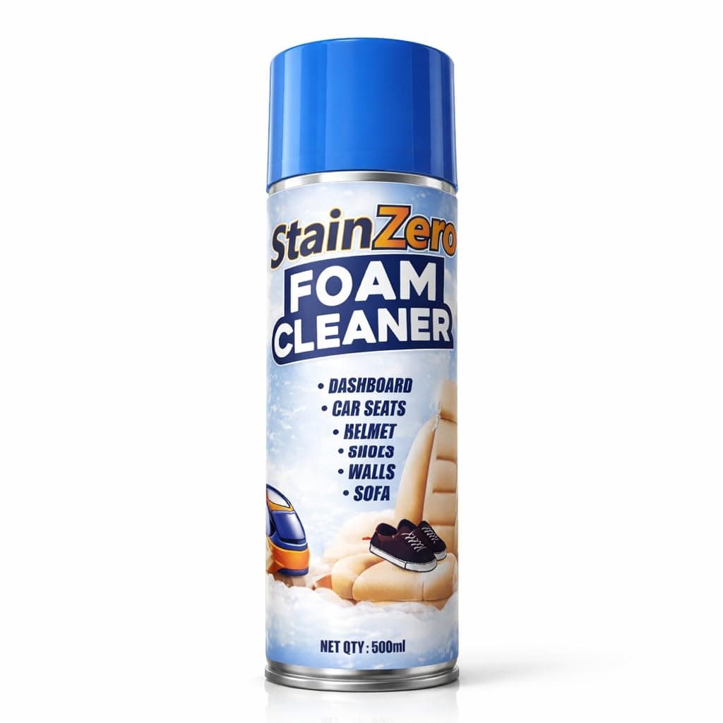 Foaming Interior Cleaner Spray 500ml for Car Dashboard, Seats, Shoes, Helmet and Upholstery